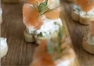 Smoked Salmon Canapé